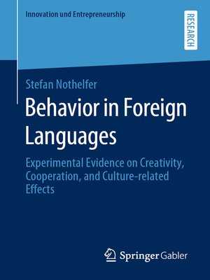 cover image of Behavior in Foreign Languages